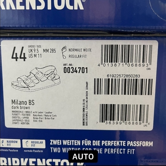 BIRKENSTOCK MILANO NATURAL LEATHER SANDALS